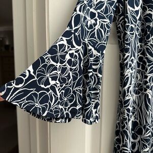 Tommy Hilfiger Navy and White Floral Dress